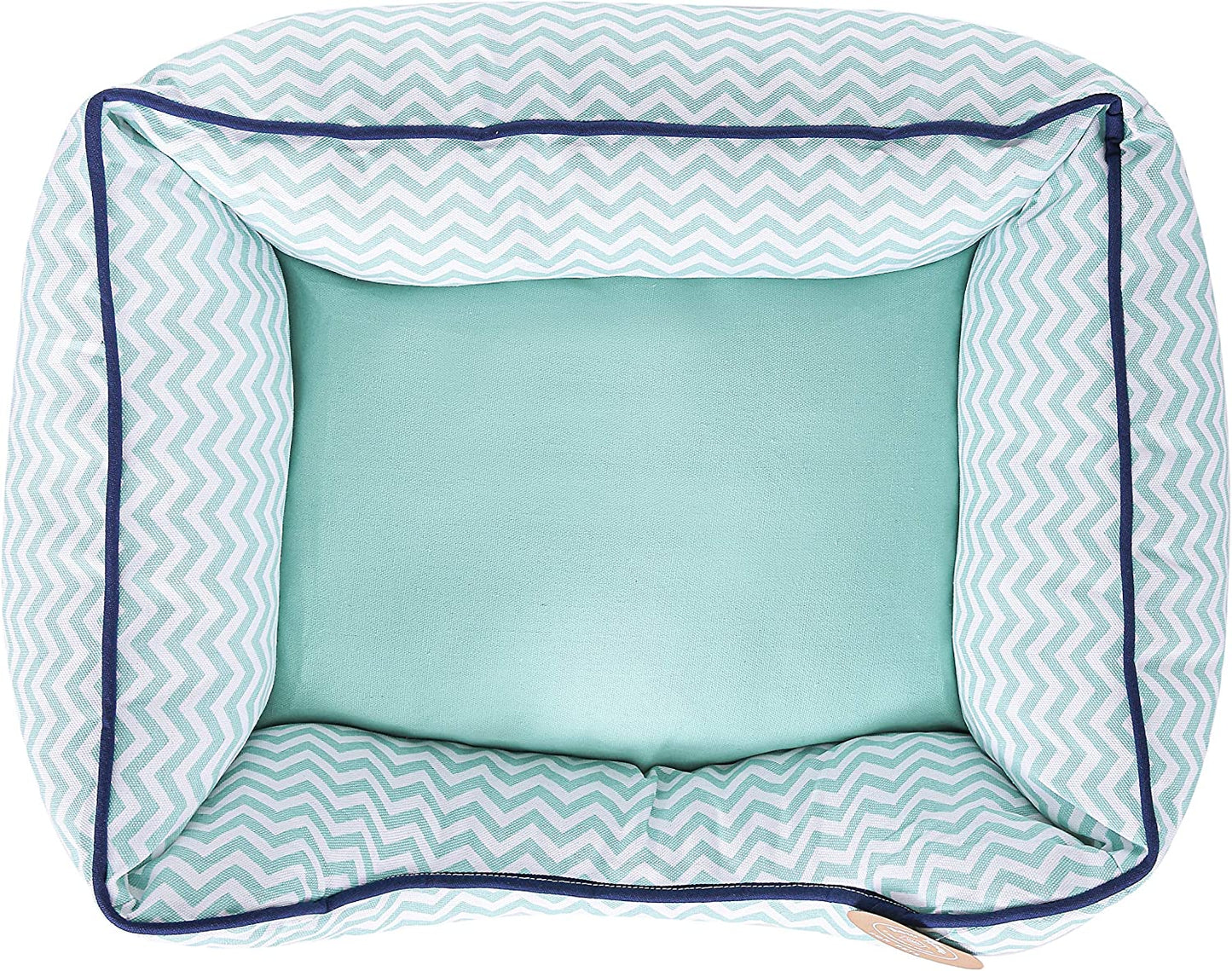 Teal Chevron Dog Bed