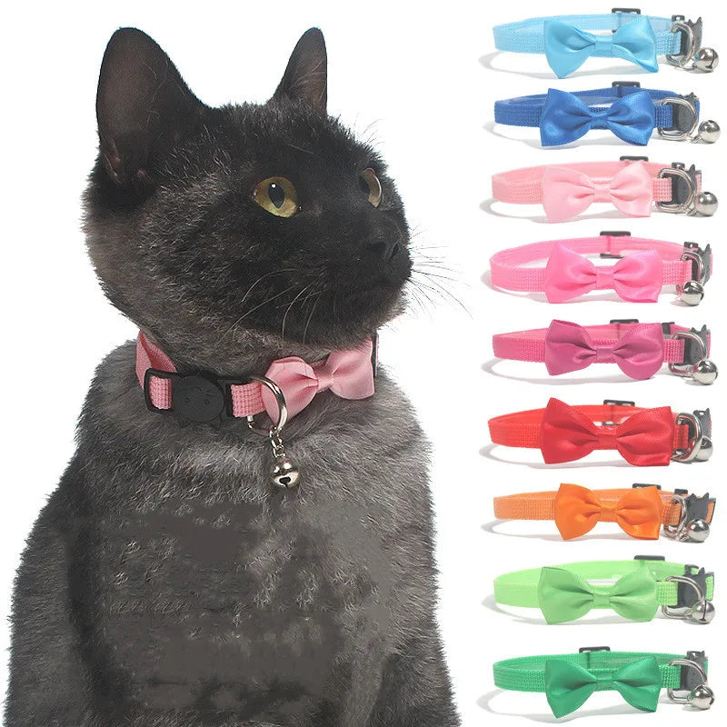Cute Bow Bell Collars for Pets
