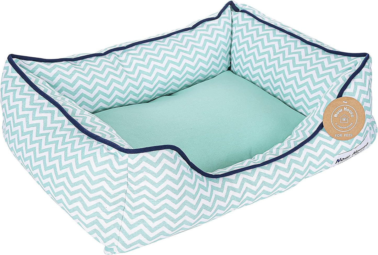 Teal Chevron Dog Bed