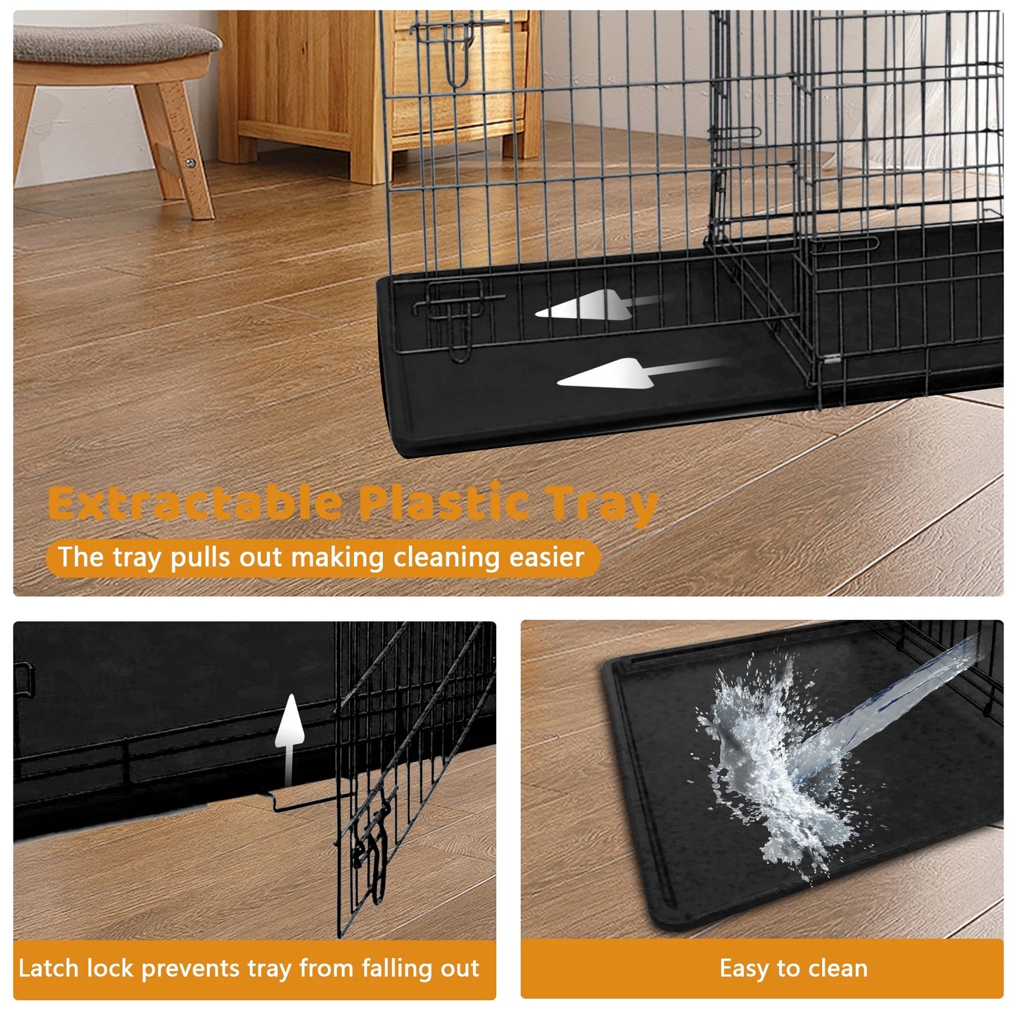 Double Door Dog Cage