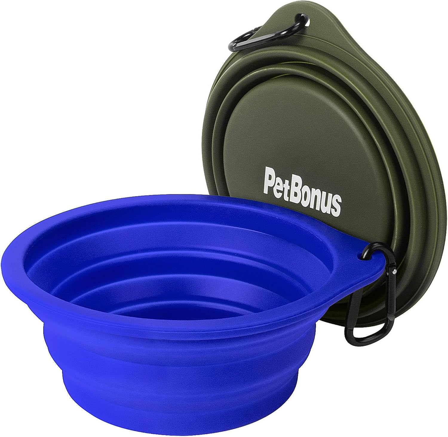 2-Pack Silicone Collapsible Dog Bowls