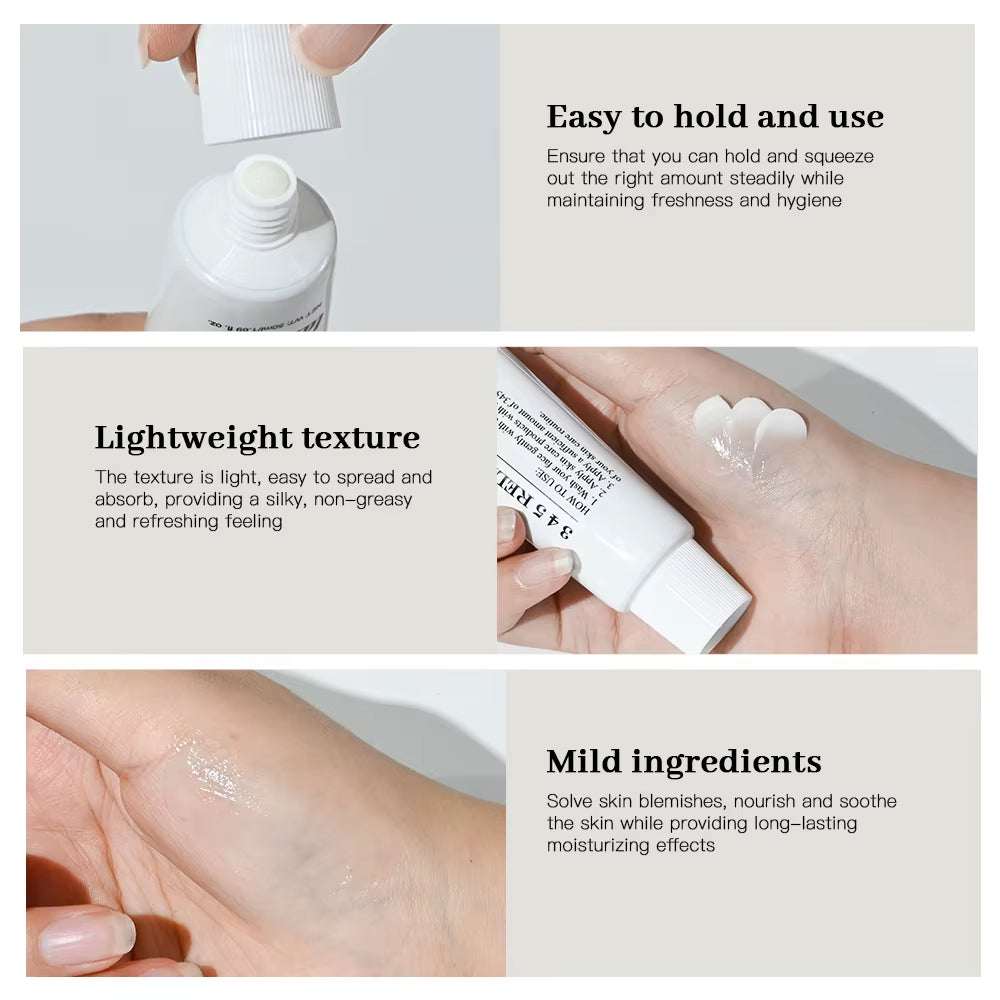 345 Relief Cream Comprehensive Solution to Skin Problems Anti-Sugar and Antioxidant Brightening Skin Improving Acne Marks Moistu