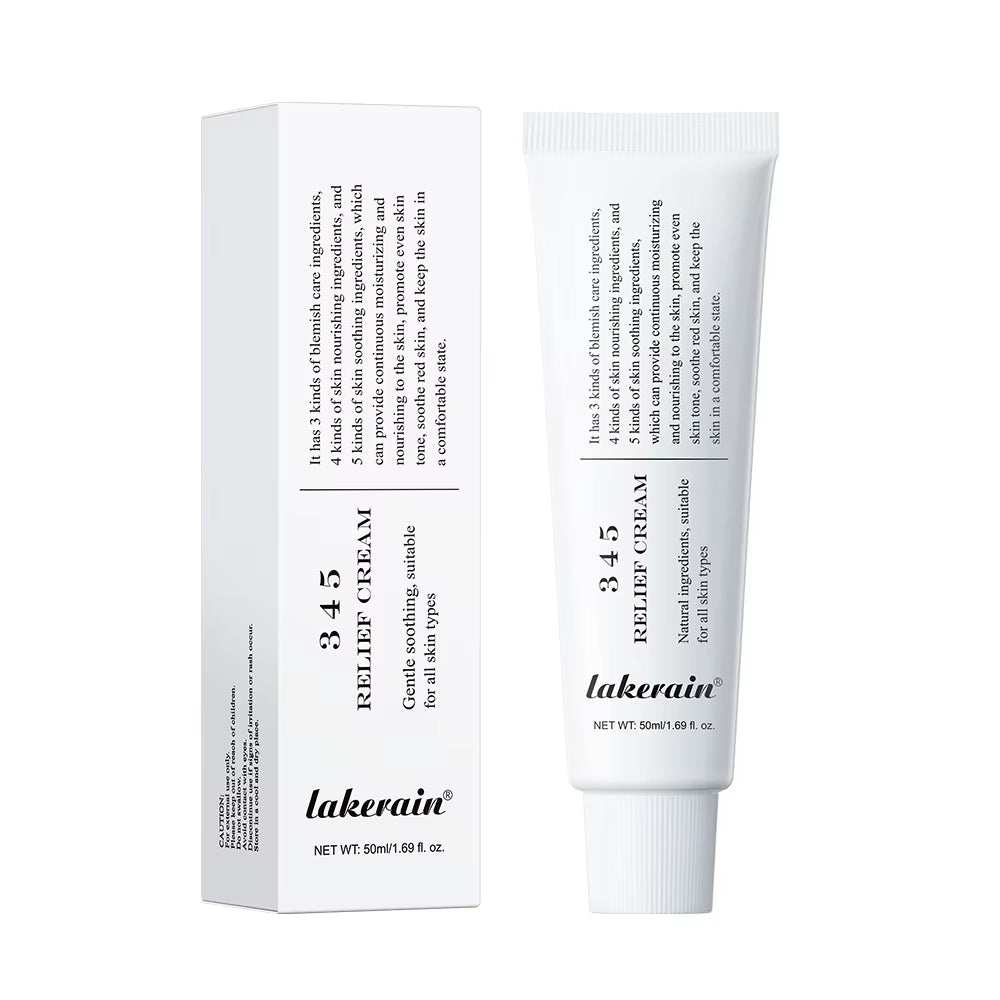 345 Relief Cream Comprehensive Solution to Skin Problems Anti-Sugar and Antioxidant Brightening Skin Improving Acne Marks Moistu